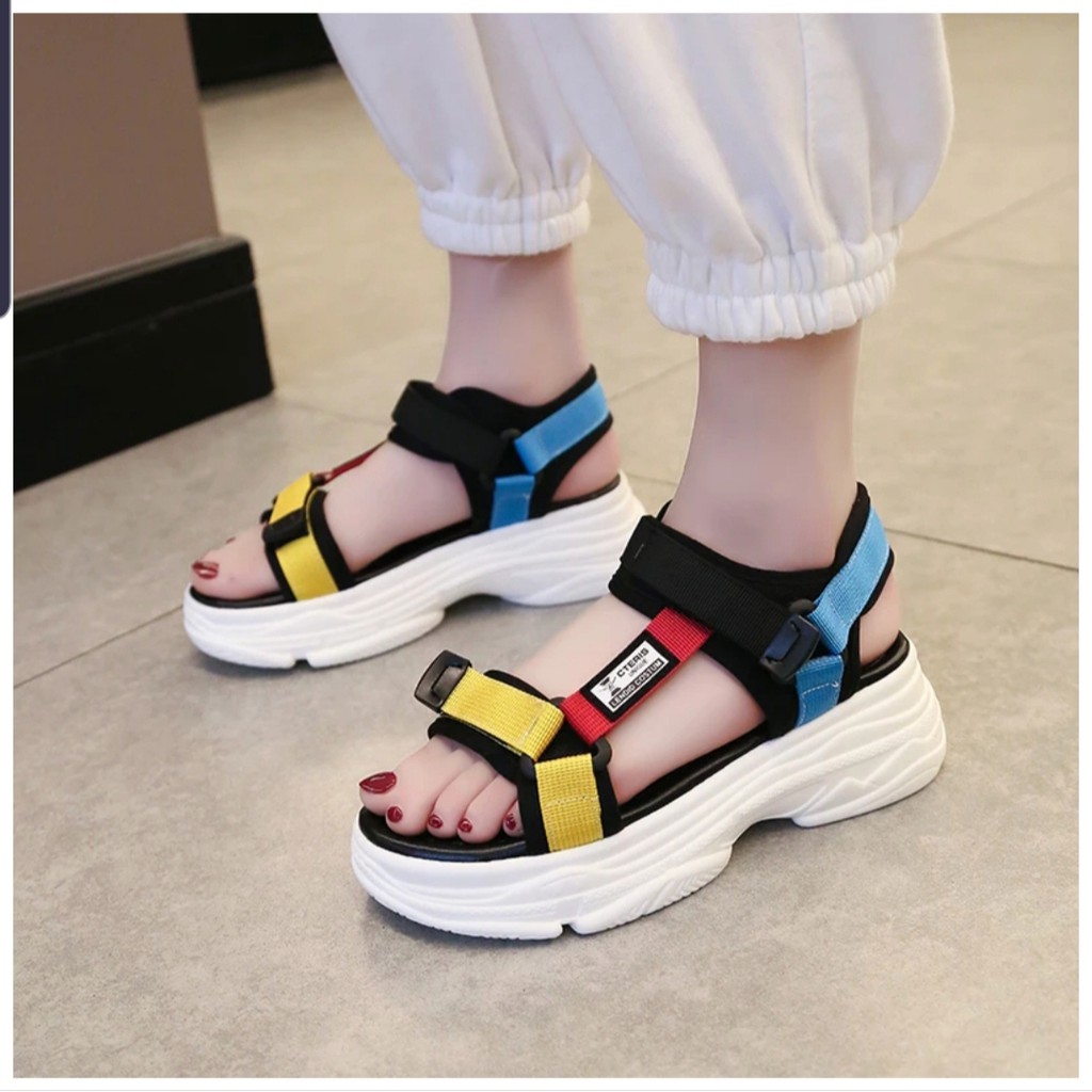 SEPATU/SANDAL WANITA TERBARU 2020 - AESTHETIC ( WEDGES ) ( JESLYN ) - BY TASOGARE