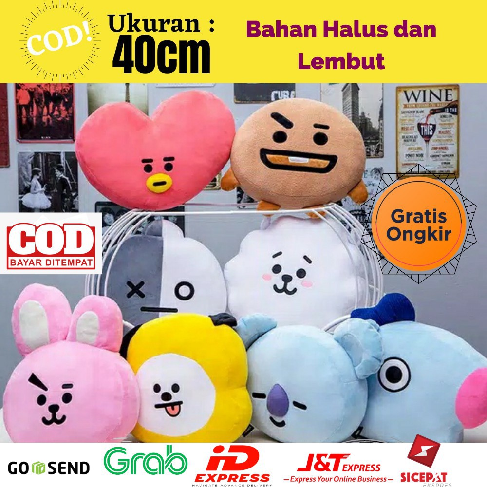 Boneka Bt21 Boneka BANTAL BTS UKURAN JUMBO MURAH