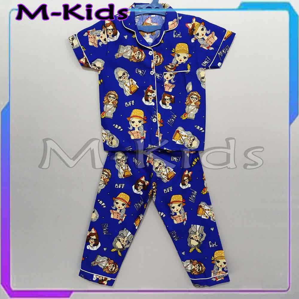 MKids88 - Baju Setelan Katun Anak Gambar Retro Lebah / Honey Bee Stitch LOL