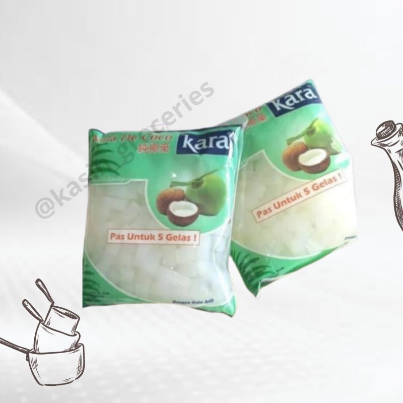 

Nata De Coco Kara Kotak / Slice 1000Gram