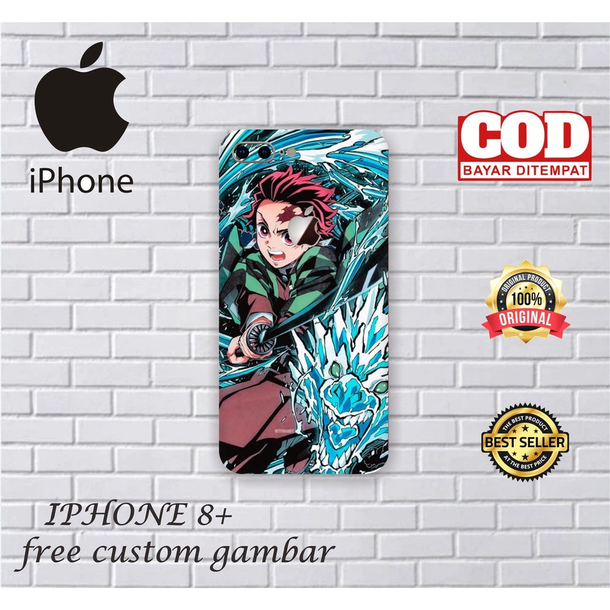 GARSKIN/STICKER HANDPHONE IPHONE 8+ CUSTOM