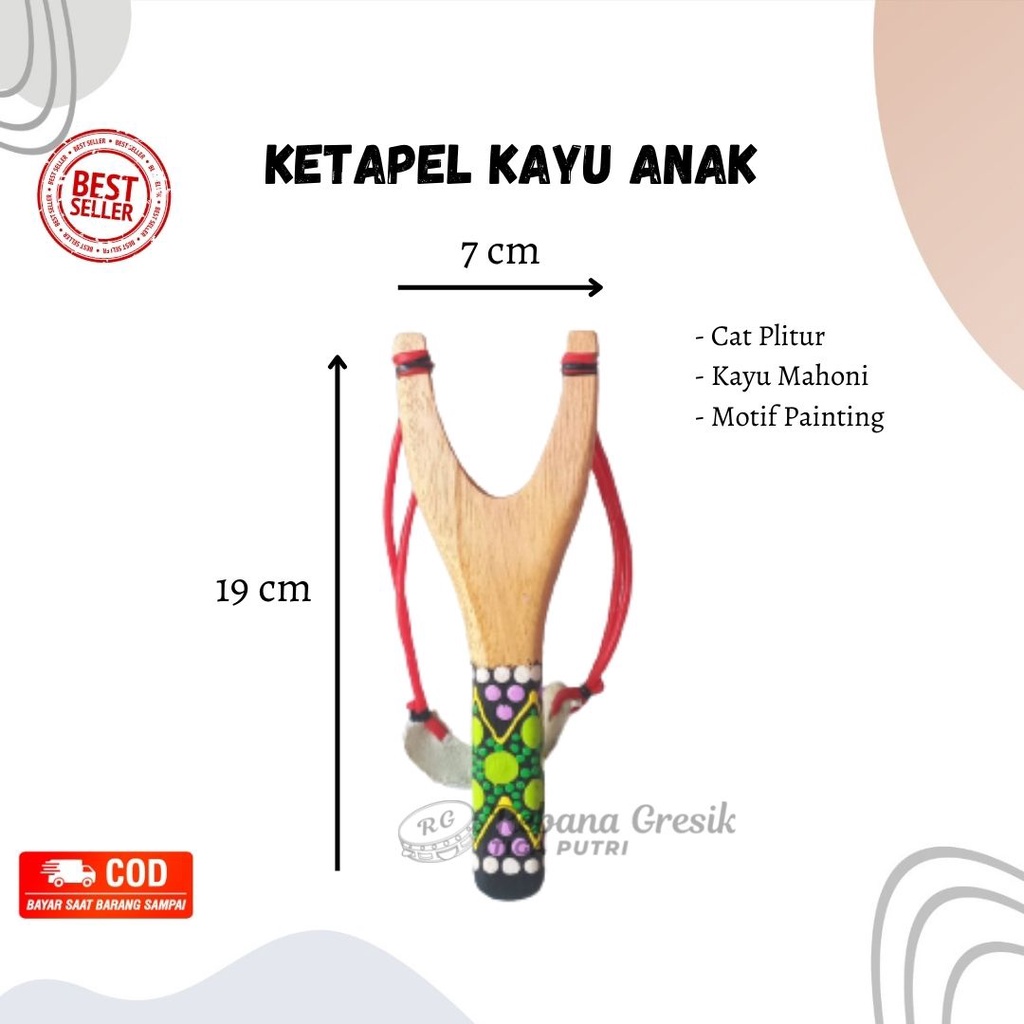 Ketapel Kayu Mainan Anak Tradisional