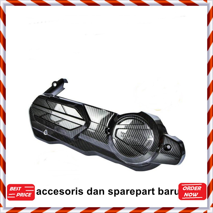 TUTUP COVER CVT NEW NMAX 2020 CARBON NEMO VARIASI MOTOR RACING