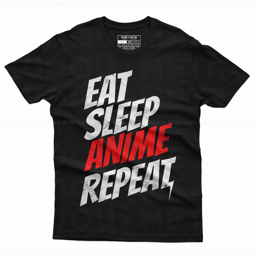 Tshirt Eat Sleep Anime Repeat Manga Unisex