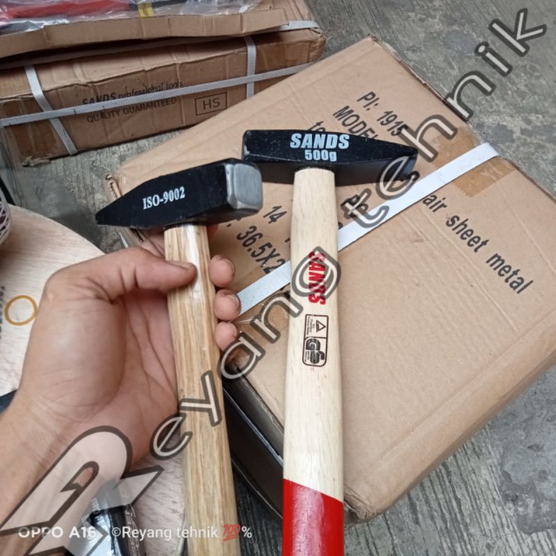 Palu Tukang Bangunan | Palu 500 Gram Gagang Kayu SANDS Germany