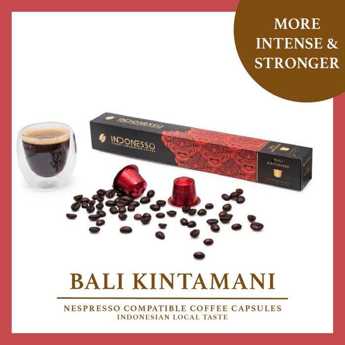 

Bali Kintamani Indonesso Nespresso Compatible Coffee Capsules