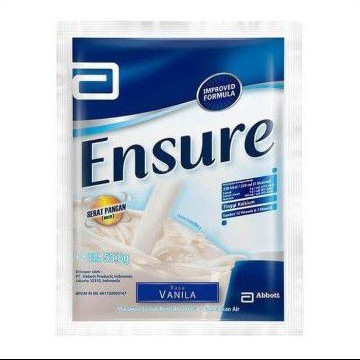 ENSURE SACHET VANILA 53,8 GRAM / ENSURE VANILA 53.8 GRAM KEMASAN SACHET