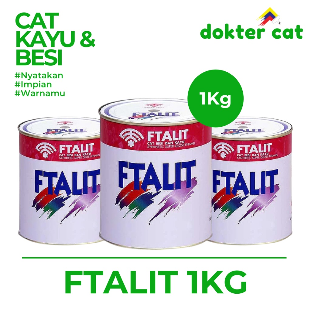 FTALIT 1Kg / CAT FTALIT 1Kg / CAT FTALIT 1 KG WARNA STANDARD (CAT MINYAK UNTUK KAYU DAN BESI) / CAT FTALIT BARU / CAT FTALIT 1Kg PROMO / CAT MURAH / CAT PROMO / CAT FTALIT PROMO / CAT KAYU &amp; BESI / CAT KAYU / CAT BESI / CAT KAYU FTALIT