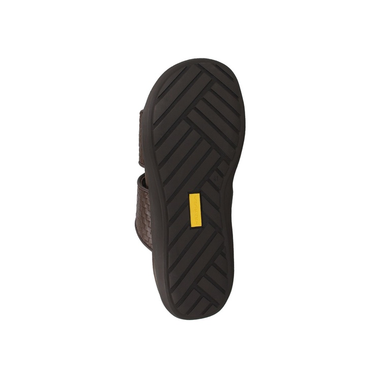 SANDAL SLIDE PAKALOLO PRIA ORIGINAL CASUAL KULIT ASLI COKLAT PB02