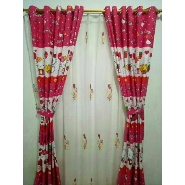 Gorden minimalis karakter hello kitty