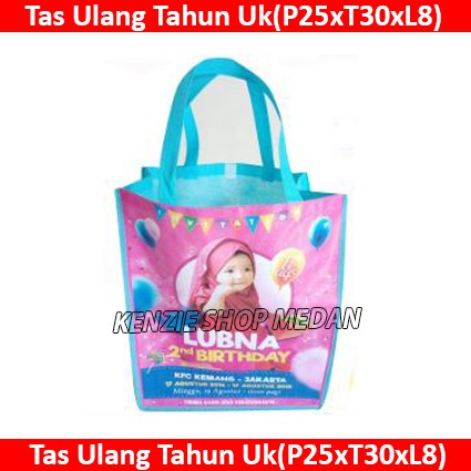Tas Ulang Tahun Jinjing Kotak Potrait Custom