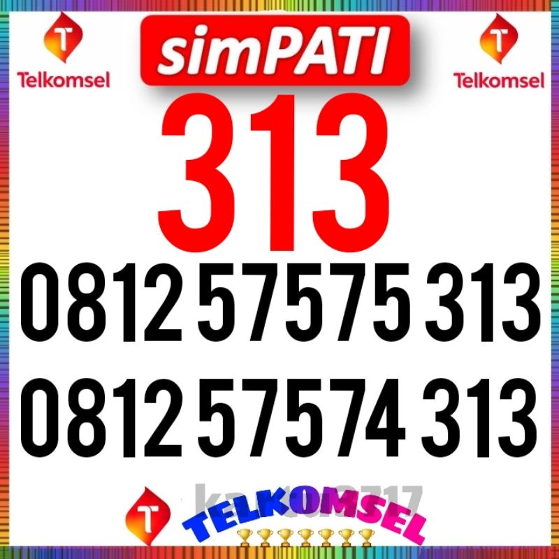SIMPATI EKOR 313 SERI 5757 DARI TELKOMSEL