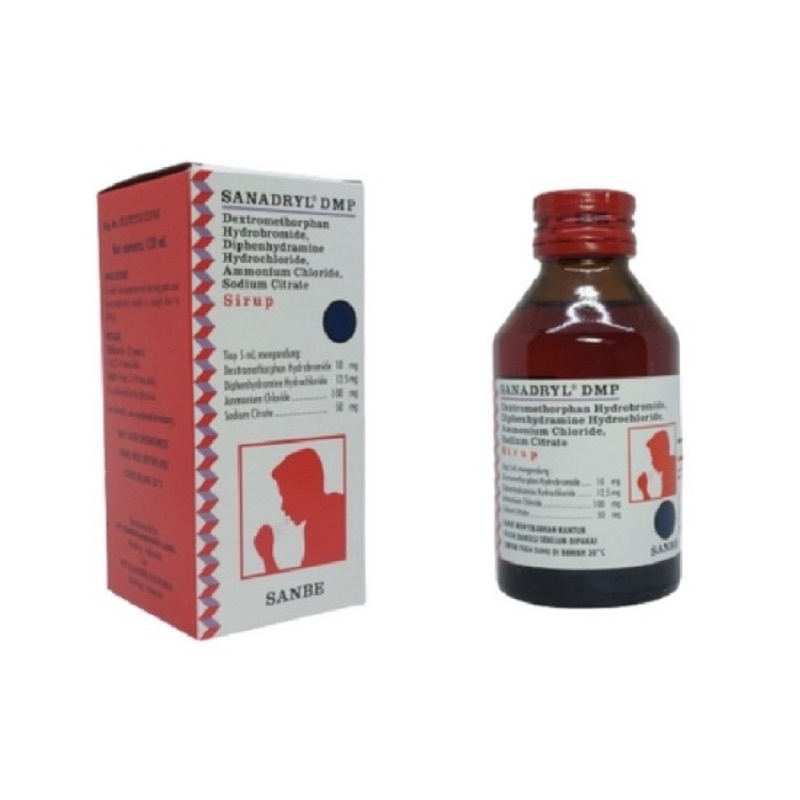 Sanadryl DMP sirup 60 ml ( obat batuk kering )