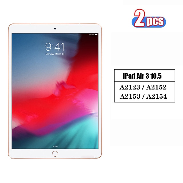 (2 Pak) Pelindung Layar Tempered Glass Untuk Apple iPad Air 1 2 3 4 5 6 7 8 9 9.7 10.2 10.5 10.9 2017 2018 2020