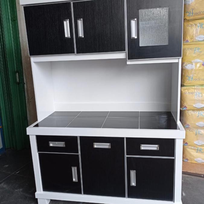 Silahkan Order] Lemari Sayur 3 Pintu/Lemari Piring (Putih Duco + Hpl)