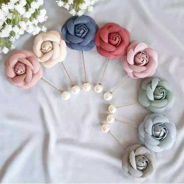 TUSPIN HIJAB BUNGA KOREA / TUSPIN HIJAB SUEDE