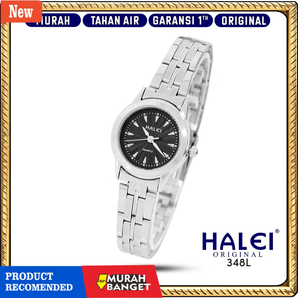 Jam analog wanita terbaik- Halei Watch Official - Guaranty 1 Th Jam Tangan Wanita Brand Halei 348L W