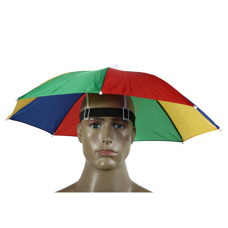 Topi Payung Umbrella Hat unik penutup kepala anti hujan Panas Terik Unik W655N8413 Jnp