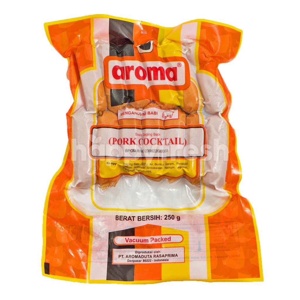 

Sosis Pork Cocktail Aroma Bali Sosis Babi 250 GRAM