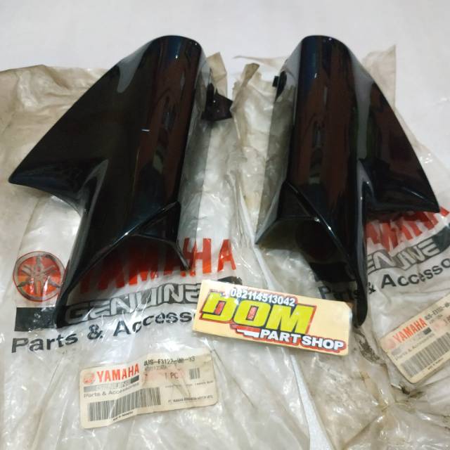 Cover Tutup Shock depan FiZR Hitam original Yamaha
