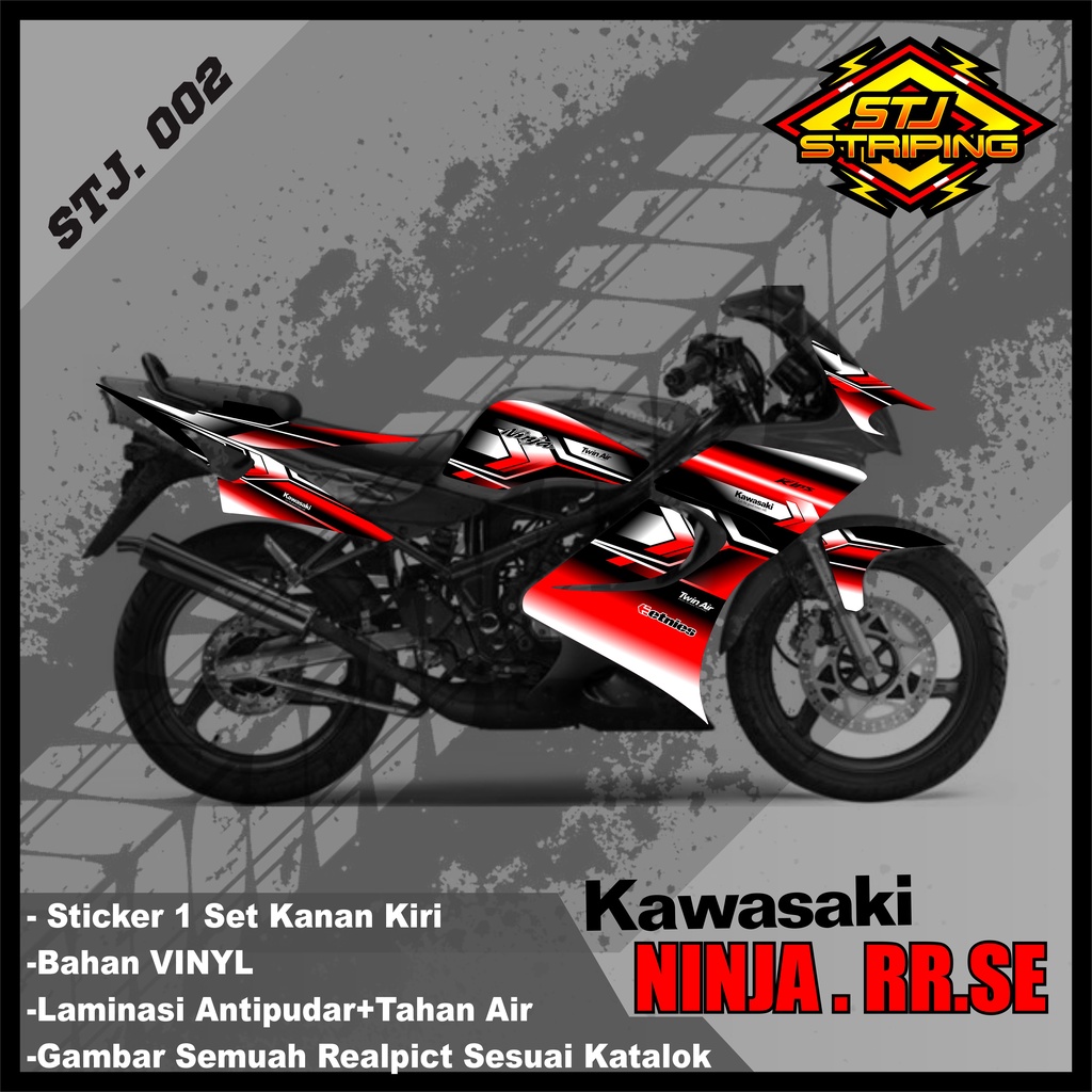 Sticker Striping NINJA RR SE 2011 - Stiker Striping  Variasi Motor NINJA RR SE 2011 Desain Racing ST