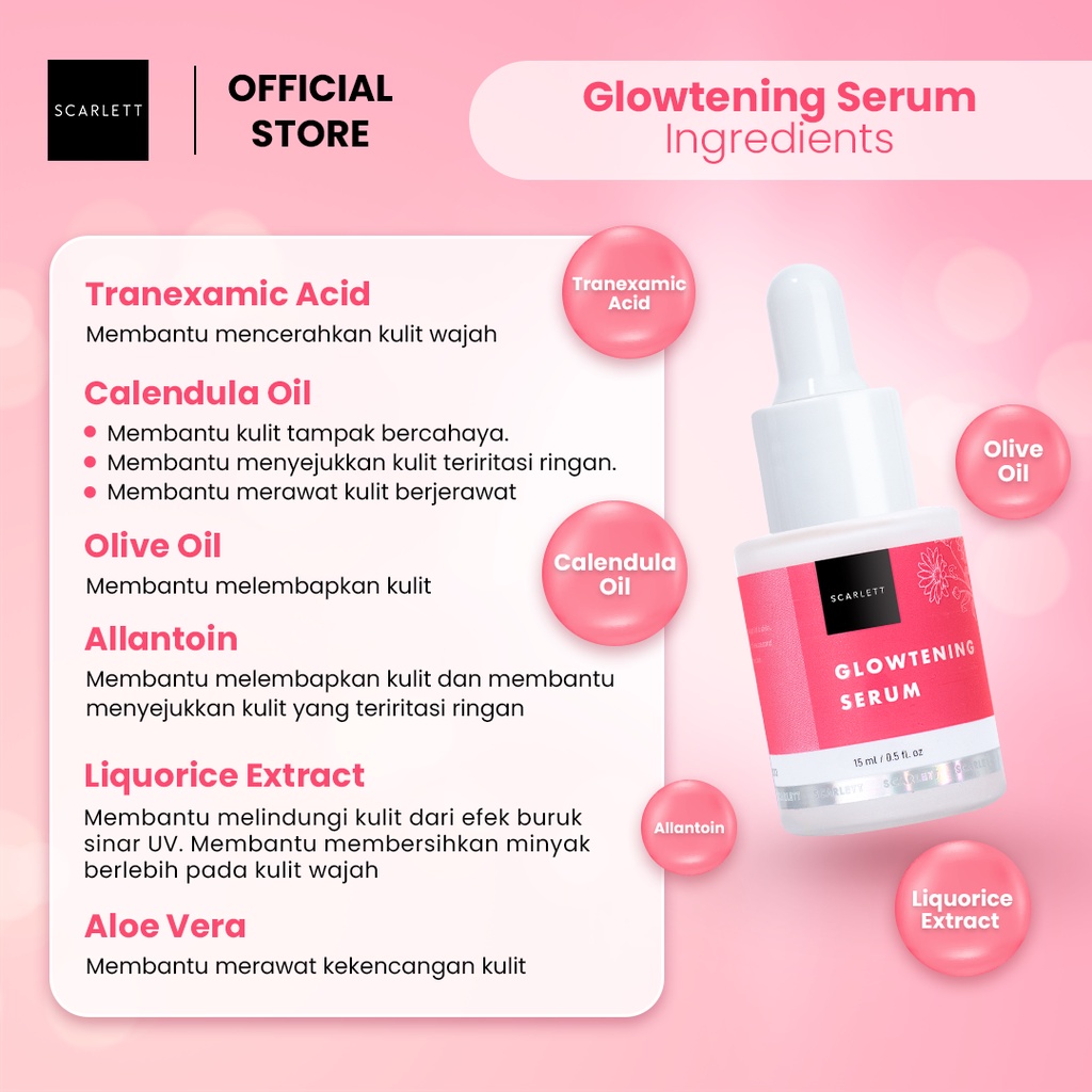 ❤️ Cloudy ❤️ SCARLETT WHITENING Glowtening Serum 15ml