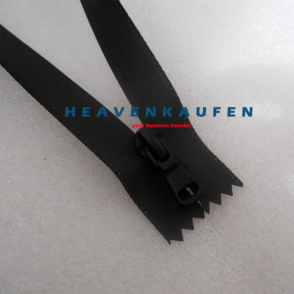 Resleting Zipper Anti Air Waterproof Panjang 15 cm Atau 6 inch Warna Hitam