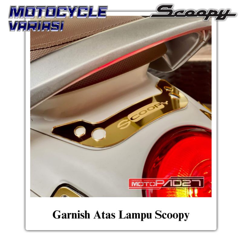 Garnish Atas Lampu Belakang Scoopy Garnis Buntut Scoopy