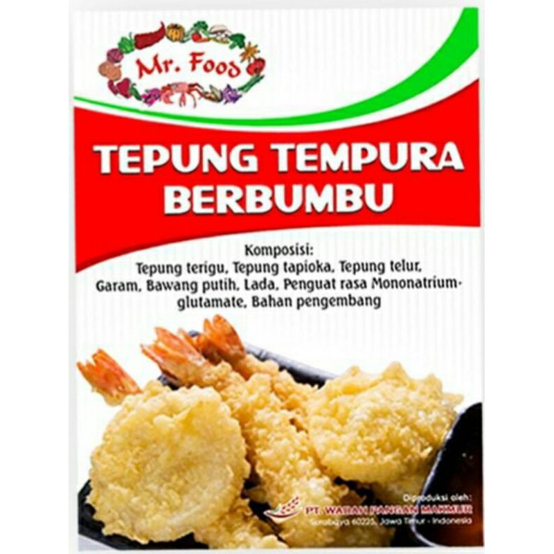 

Tepung Tempura Berbumbu Mr. Food 1000 gr
