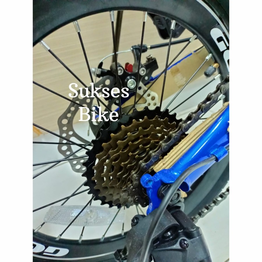 [EKA JAAYA SEPEDA] Sepeda Lipat 16 Inch Genio Runes Chromoly