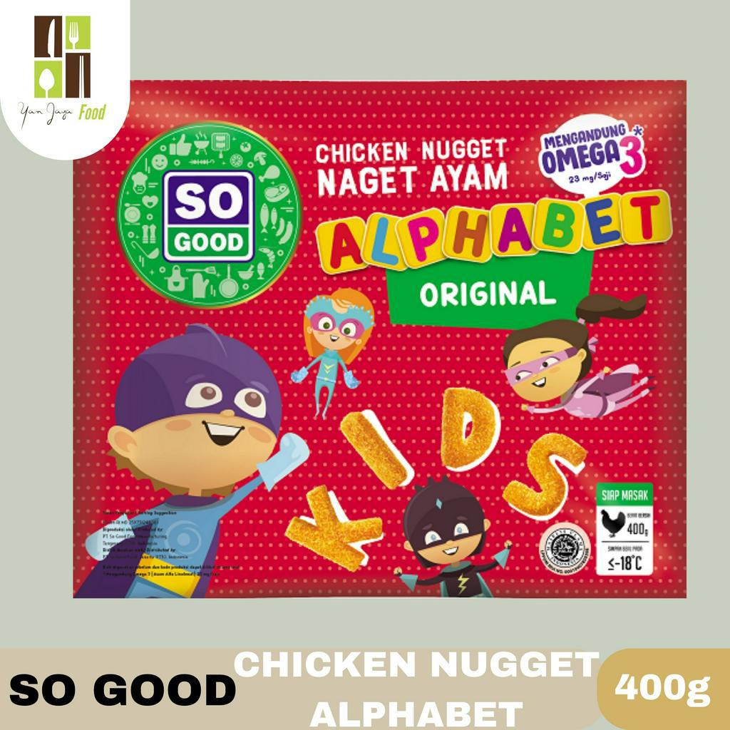 So Good Chicken Nugget / Naget Ayam Alphabet Original 400g