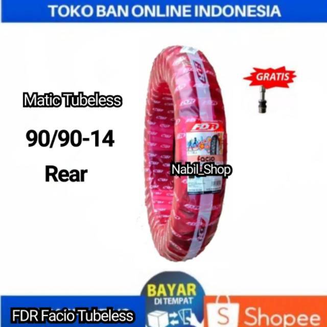 Ban FDR Facio 90/90-14 Tubeless Free Pentil