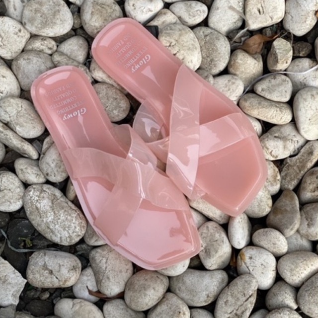 1.1 SALE Glowy Sandal Jelly Silang 1166 (SIZE KECIL)