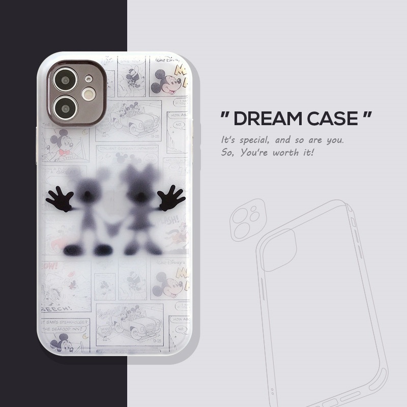 Soft Case Silikon Motif Mickey Mouse Untuk Iphone 11 12 Pro Max 7 8 Plus X Xs Max Xr Se 2020