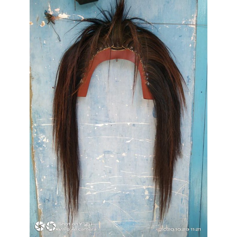 rambut bando buat barongan bahan dari ekor kuda