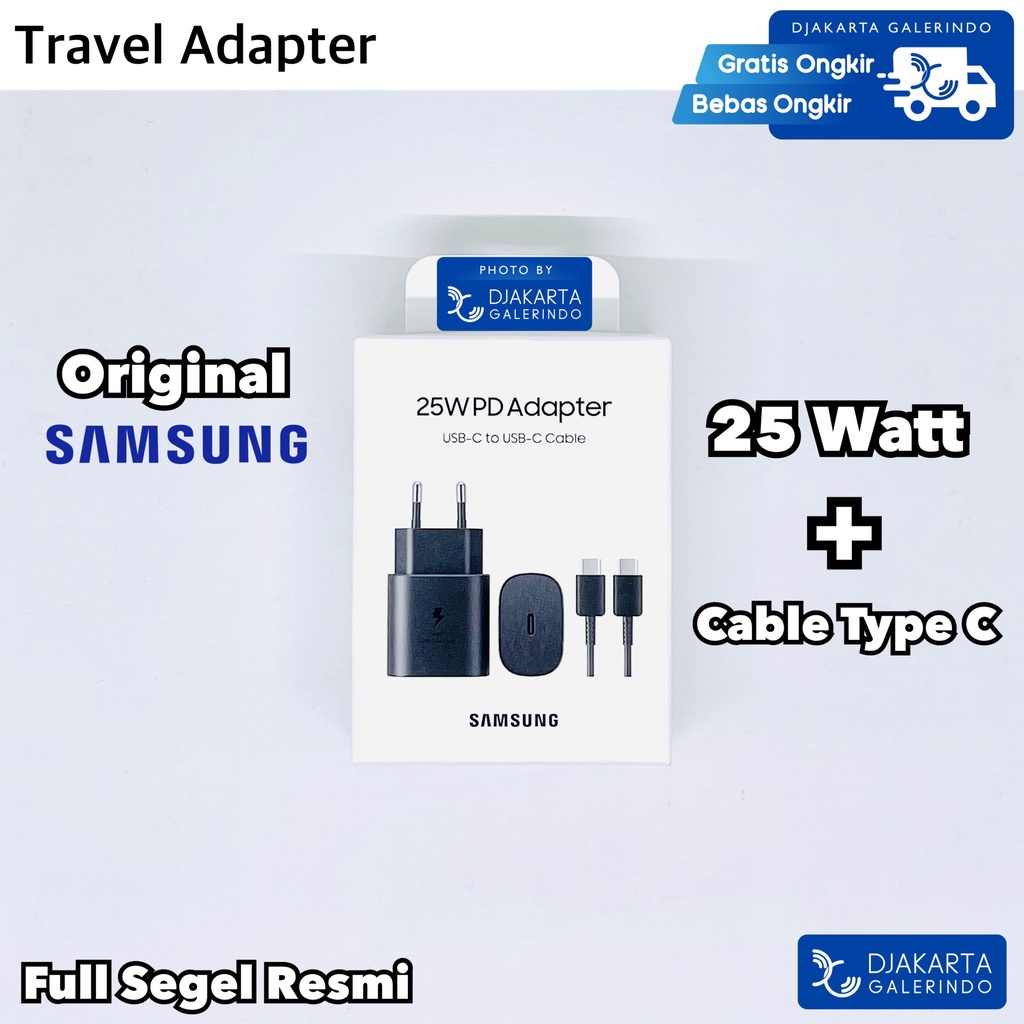 Samsung Travel Adapter Charger PD 25Watt - 35Watt - Power Adaptor 45Watt - 65Watt Type C Cable - Original Samsung