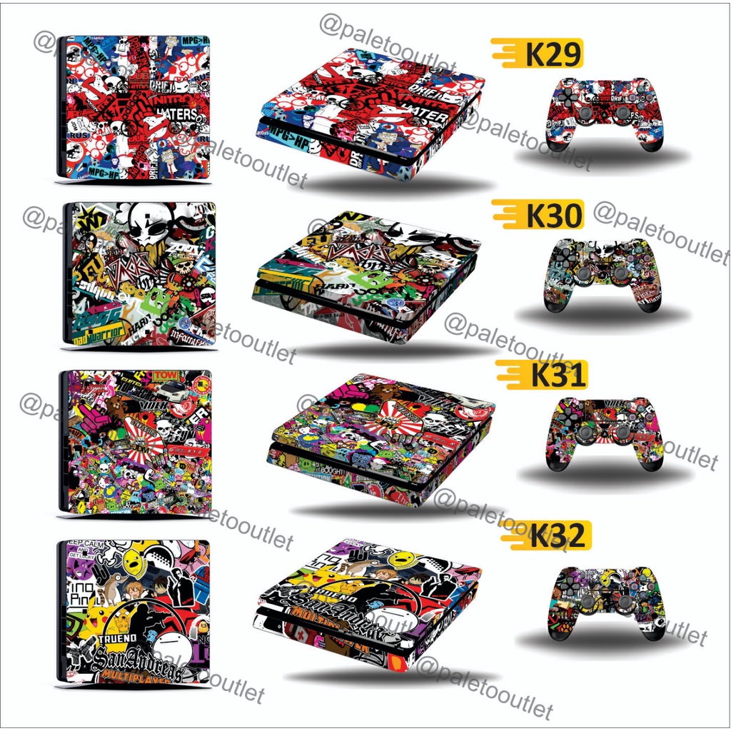 Vinyl Sticker Garskin Ps4 Slim Ps4 Fat Ps4 Pro