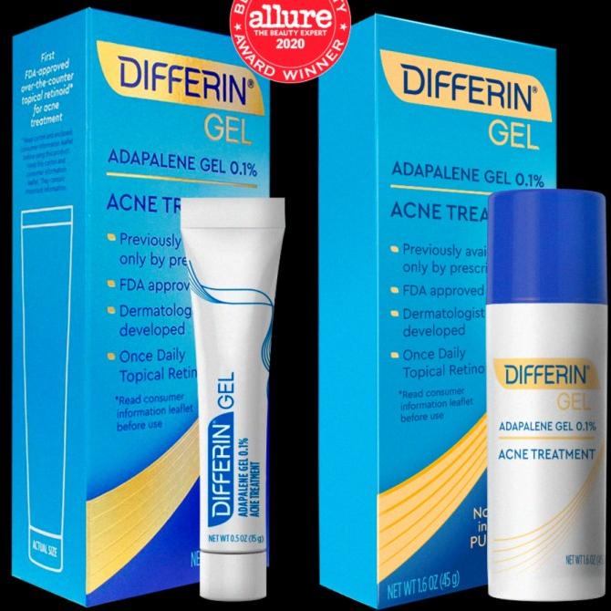 Differin Gel Acne Treatment Adapalene Gel 0.1% Retinoid 45gr 45 gram