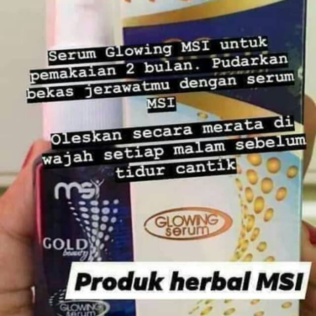 Serum Glowing MSI Original