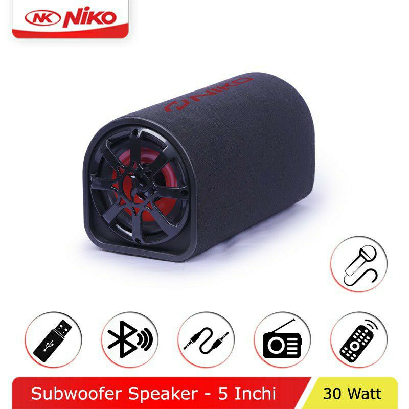 Speaker Aktif NIKO NK-GL5 Bluetooth Radio / Speaker Bluetooth / Salon Aktif / Salon Bluetooth / Subwoofer Speaker Aktif / Subwoofer Mobil / Speaker Komputer / Speaker Bluetooth Bass / Speaker Laptop NIKO GL5 5 inch FREE MIC~FMS