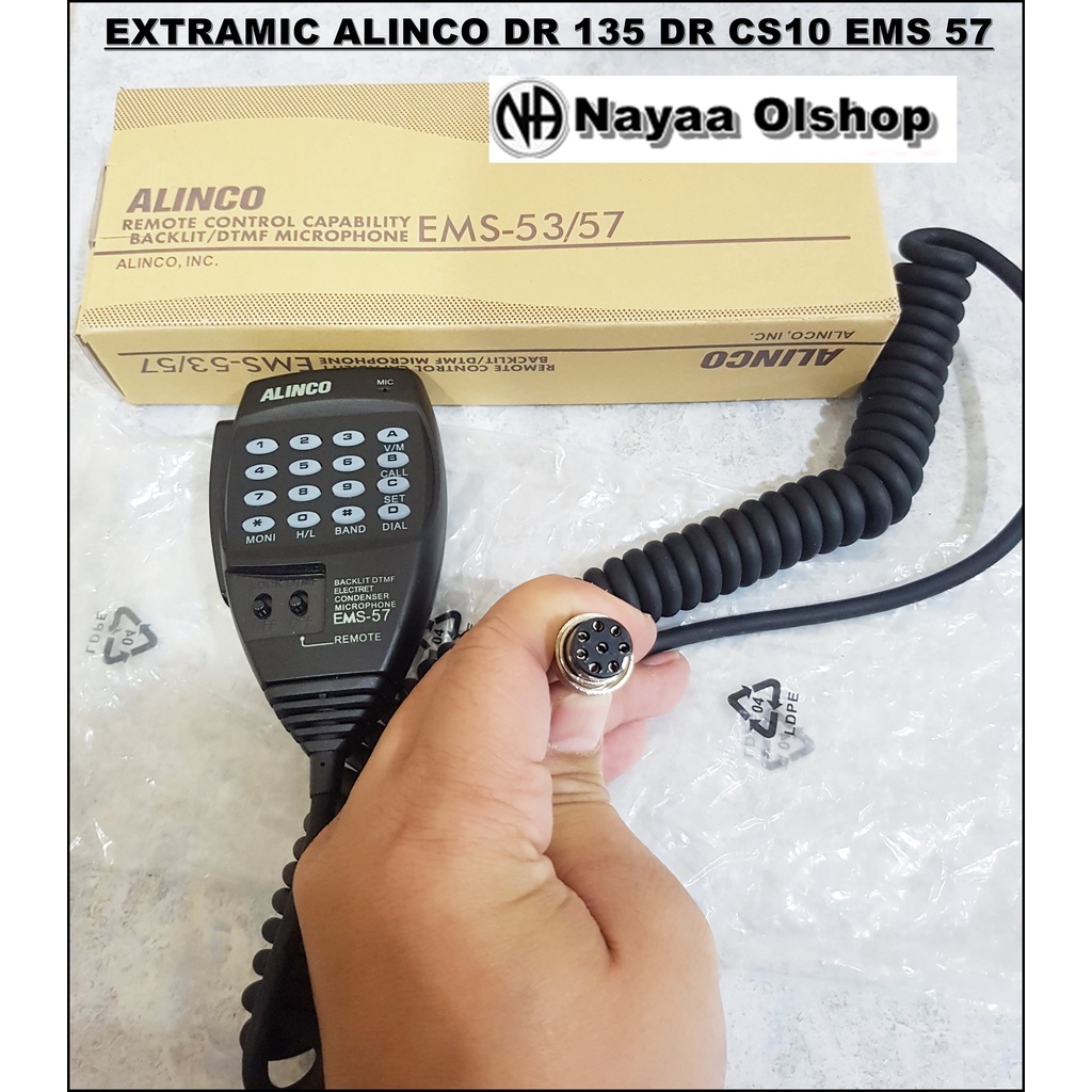 EXTRAMIC ORI RADIO RIG ALINCO DR135 DR 135 EMS-57 DR135 DR CS10 CS 10