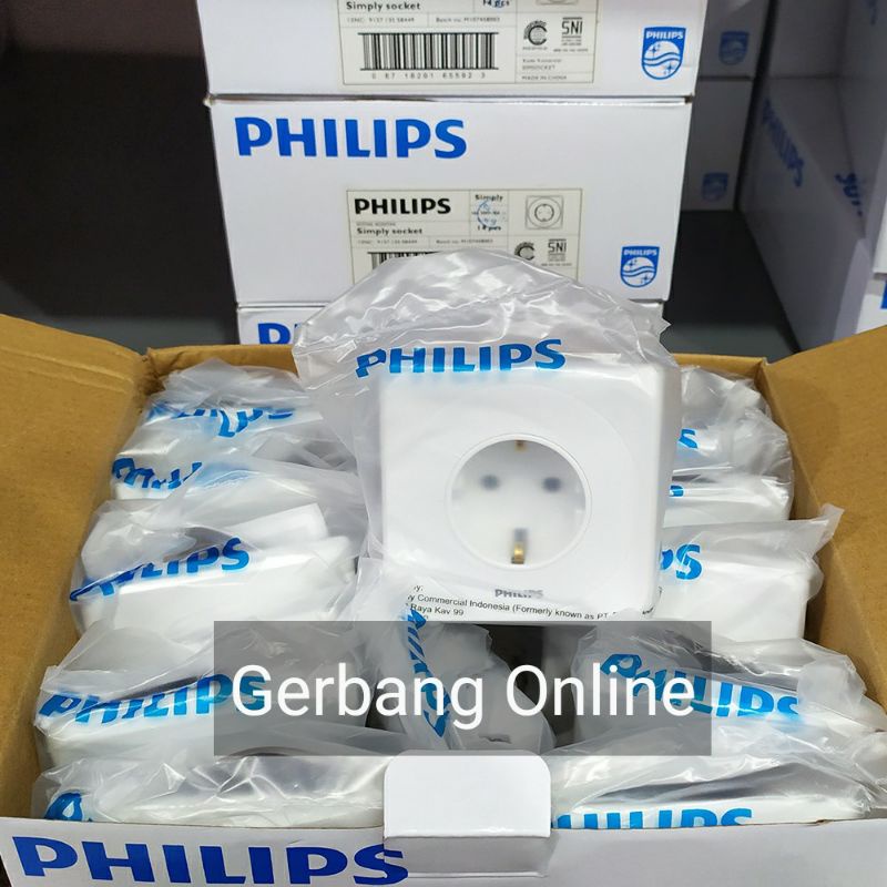 PHILIPS Stop Kontak Inbow Tanam Philip Simply Socket StopKontak