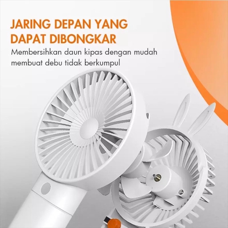 Kipas Angin Portable mini Fan kipas angin mini Gaabor USB 2000MAH GFH-N78A