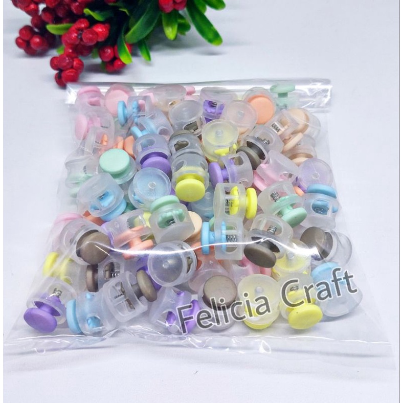 Grosir Stopper mix warna softbulat 14mm [50 dan 100 pcs]