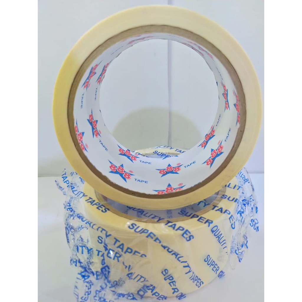 

Lakban kertas masking 48mmx20yard-kuning-putih-888 tape