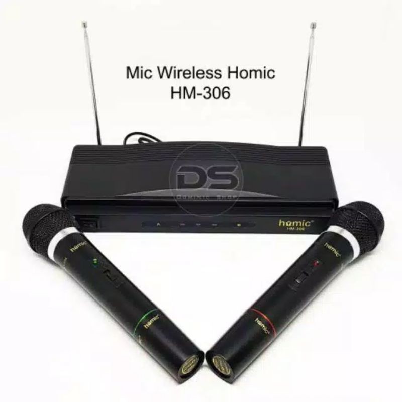 HOMIC HM-306 Microphone Double Mic Karaoke