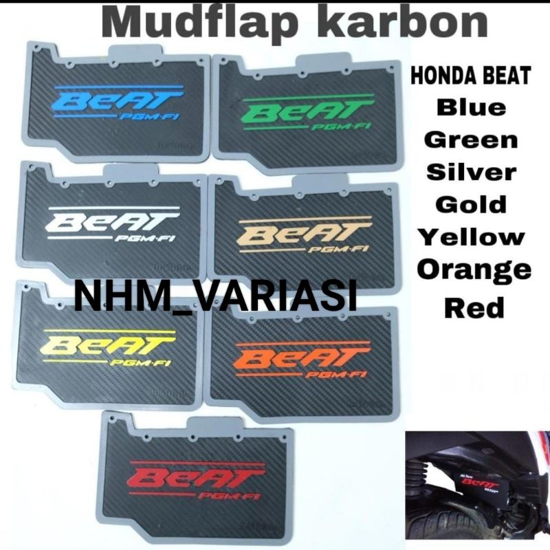 mudflad karet lumpur motor beat carbon