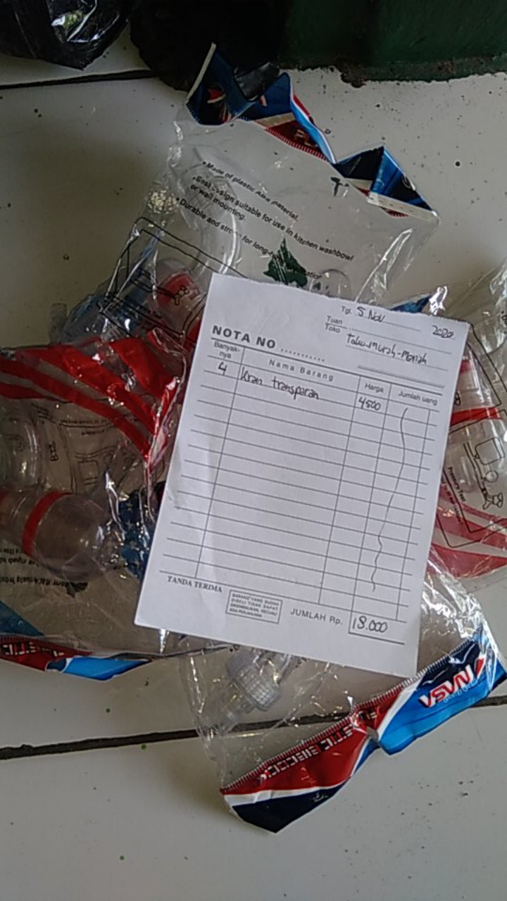 Kran Air/ Keran Air/ Stop Air Pancuran/ Tap Valve Transparan