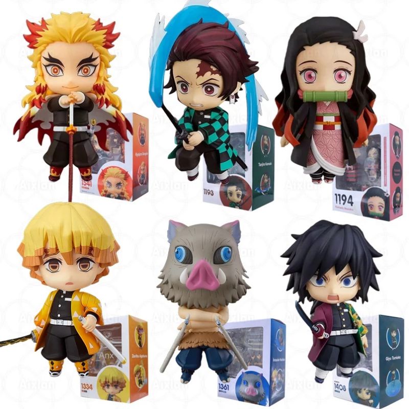 Nendoroid Kimetsu No Yaiba Nendo Tanjiro Nezuko Zenitsu Inosuke Giyu Tengen Shinobu Demon Slayer KWS