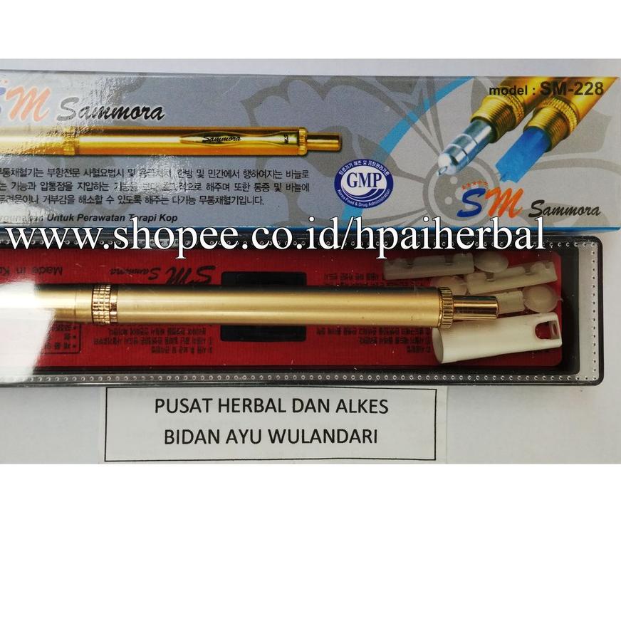 ♠ Lancing Sammora Gold Original SM 228 Box Biru ❋